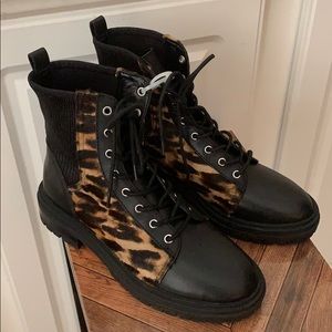 Vince Camuto Bestenda3 Calf Hair Combat Boot